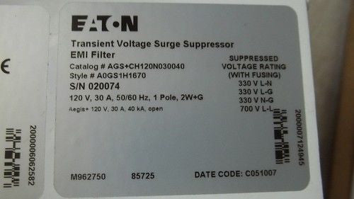 EATON AGS+CH120N030040  *USED*