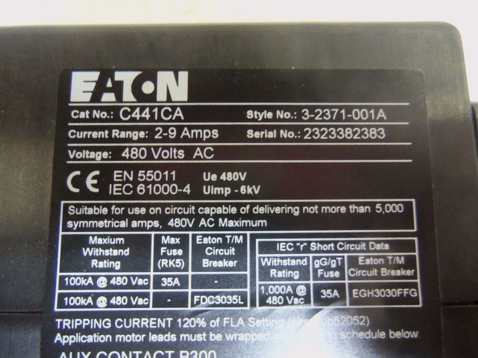EATON C441CA CONTROL *USED*