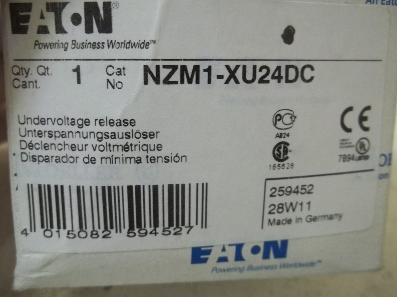 EATON NZM1-XU24DC UNDERVOLTAGE RELEASE *NEW IN BOX*