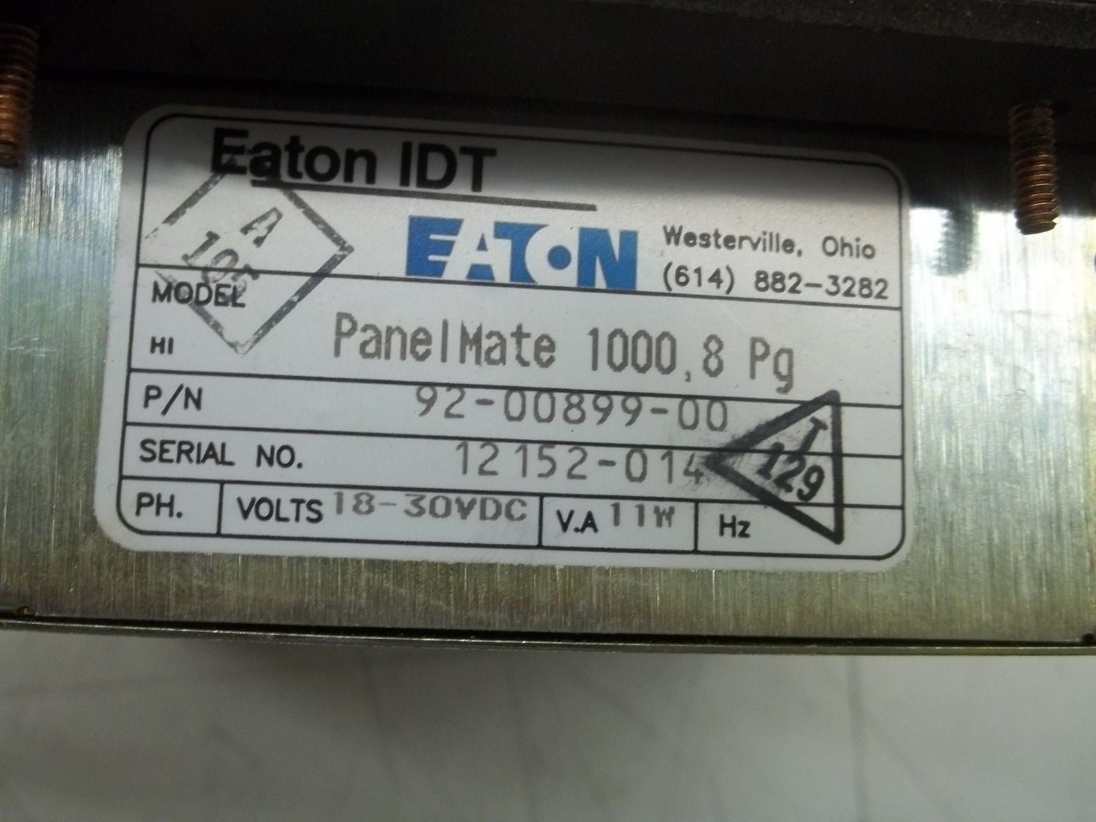 EATON 92-00899-00 PANELMATE 1000, 8pg *NEW NO BOX*