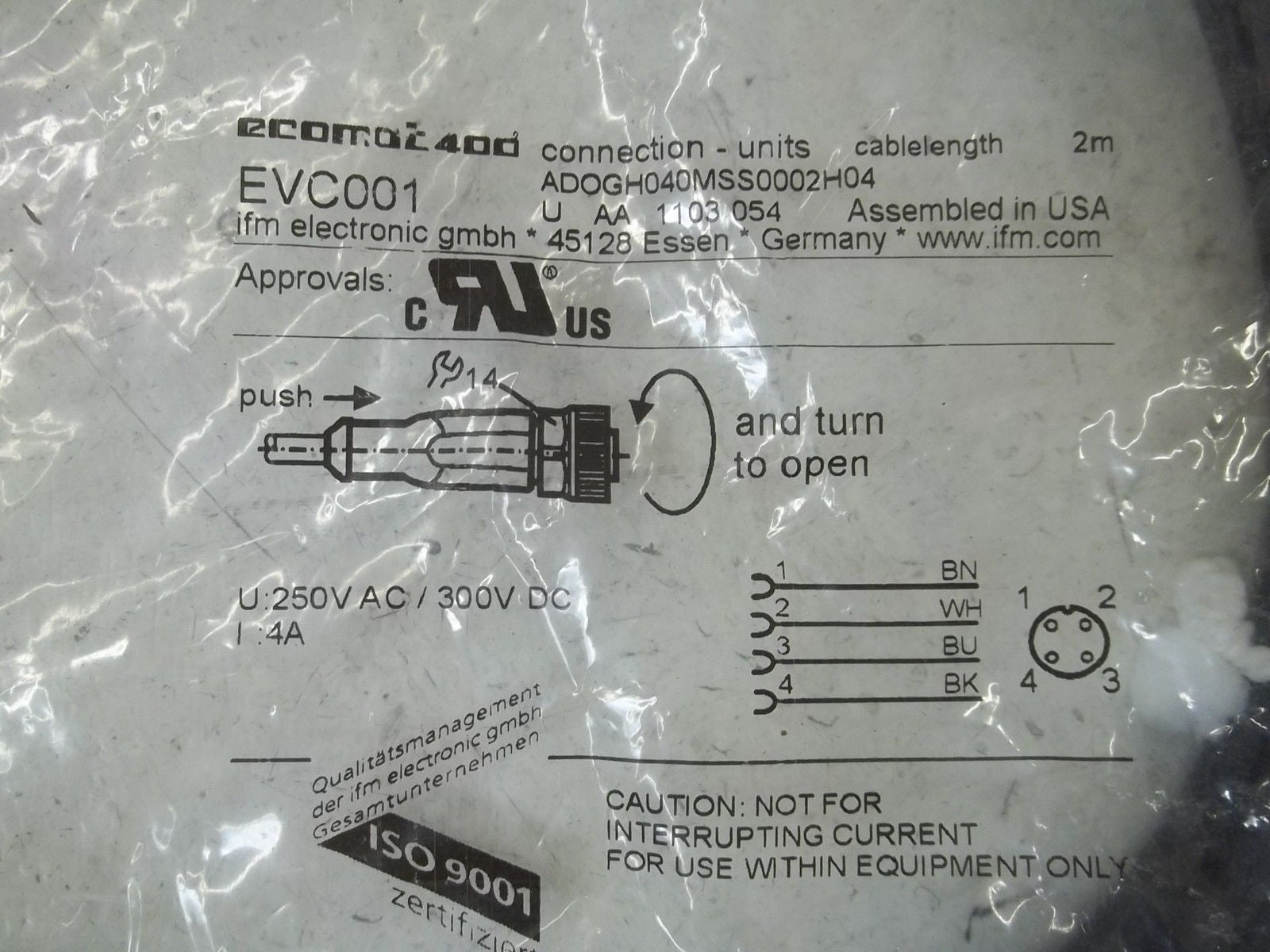 ECOMOT EVC001 CONNECTOR *NEW IN FACTORY BAG*