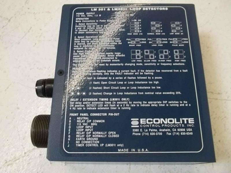 ECONOLITE CONTROL PRODUCTS INC. LM301T *USED*