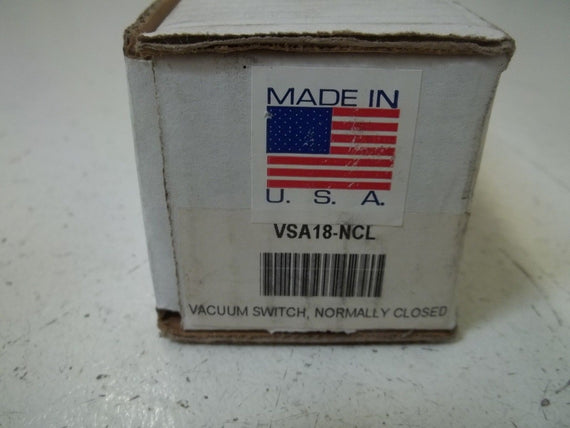 EDCO USA VSA18-NCL VACUUM SWITCH *NEW IN BOX*