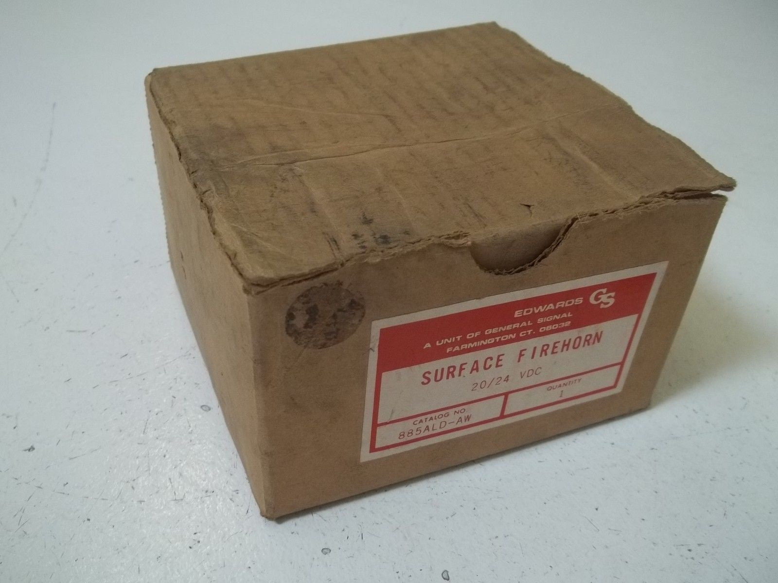 EDWARDS 885ALD-AW SURFACE FIREHORN 20/24VDC *NEW IN BOX*