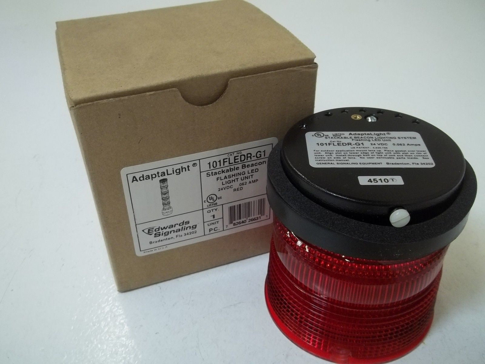 EDWARDS SIGNALING 101FLEDR-G1 STACKABLE BEACON FLASHING UNIT *NEW IN BOX*