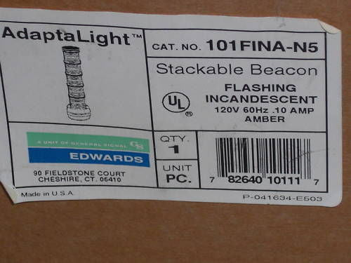 EDWARDS STACKABLE BEACON 101FINA-N5 (AMBER) *NEW IN BOX*