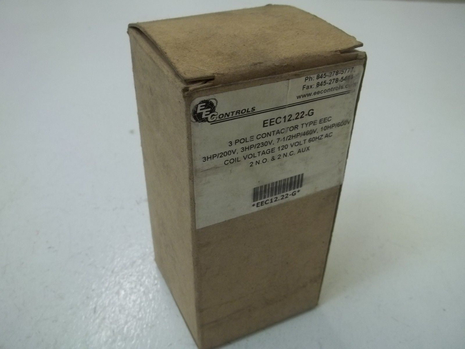 EECONTROLS EEC12.22-G 3POLE CONTACTOR TYPE EEC 24V *NEW IN BOX*