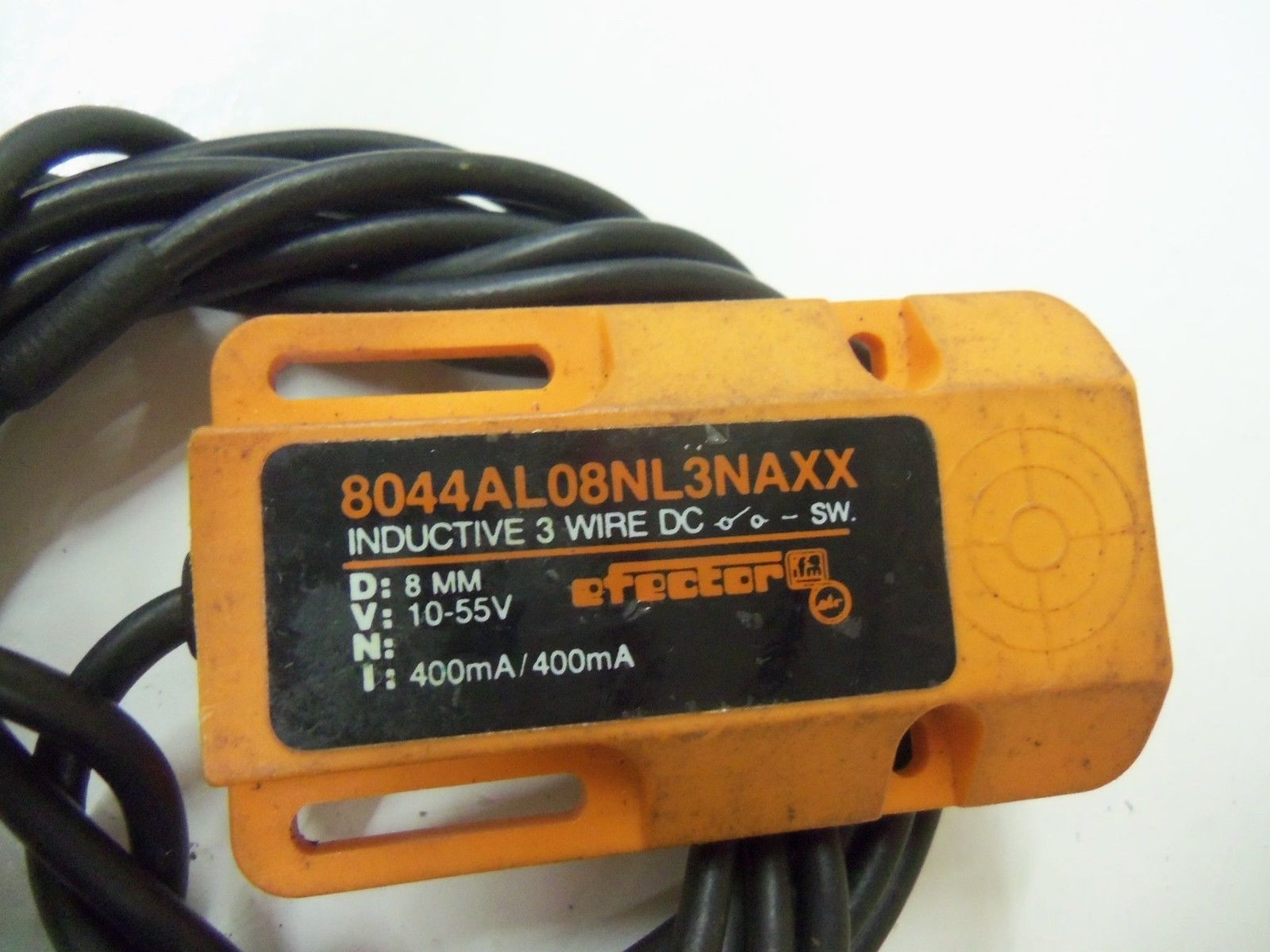 IFM EFECTOR 8044AL08NL3NAXX INDUCTIVE PROXIMITY SENSOR *USED*