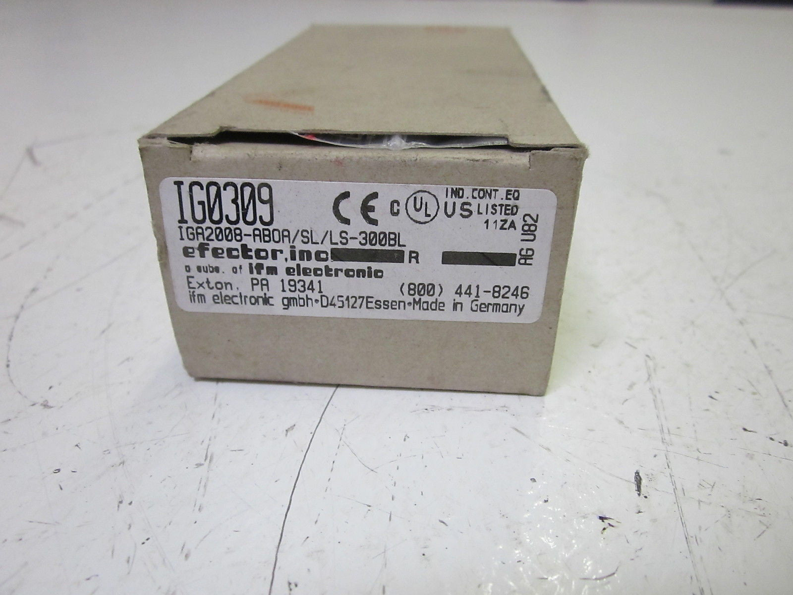 IFM EFECTOR IG0309 IQA2008-AB0A/SL/LS-300BL PROXIMITY SENSOR *NEW IN BOX*