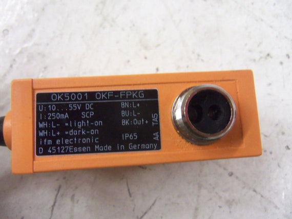 IFM EFECTOR OK5001 OKF-FPKG FIBER OPTIC AMPLIFIER *NEW IN BOX*