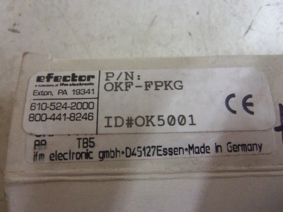 IFM EFECTOR OK5001 OKF-FPKG FIBER OPTIC AMPLIFIER *NEW IN BOX*