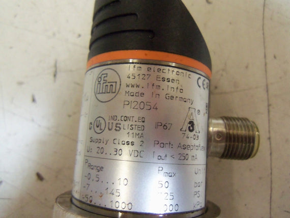IFM EFECTOR PI2054 COMBINED PRESSURE SENSOR *USED*