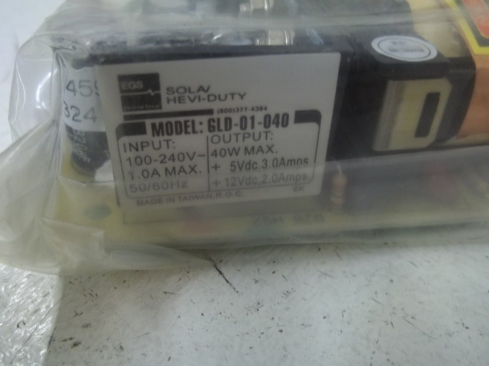 EGS GLD-01-040 POWER SUPPLY *USED*
