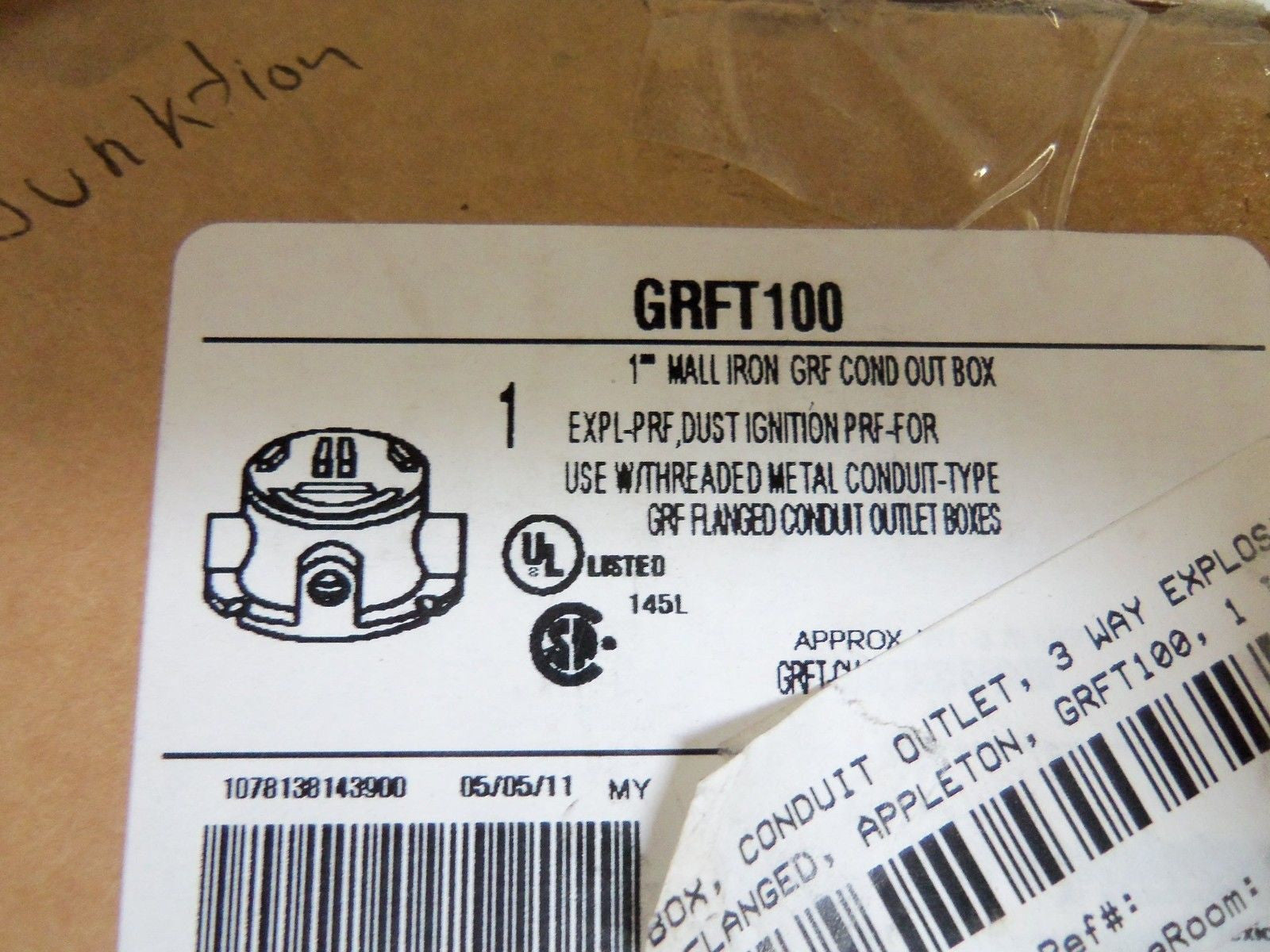 EGS GRFT100 CONDUIT *NEW IN BOX*