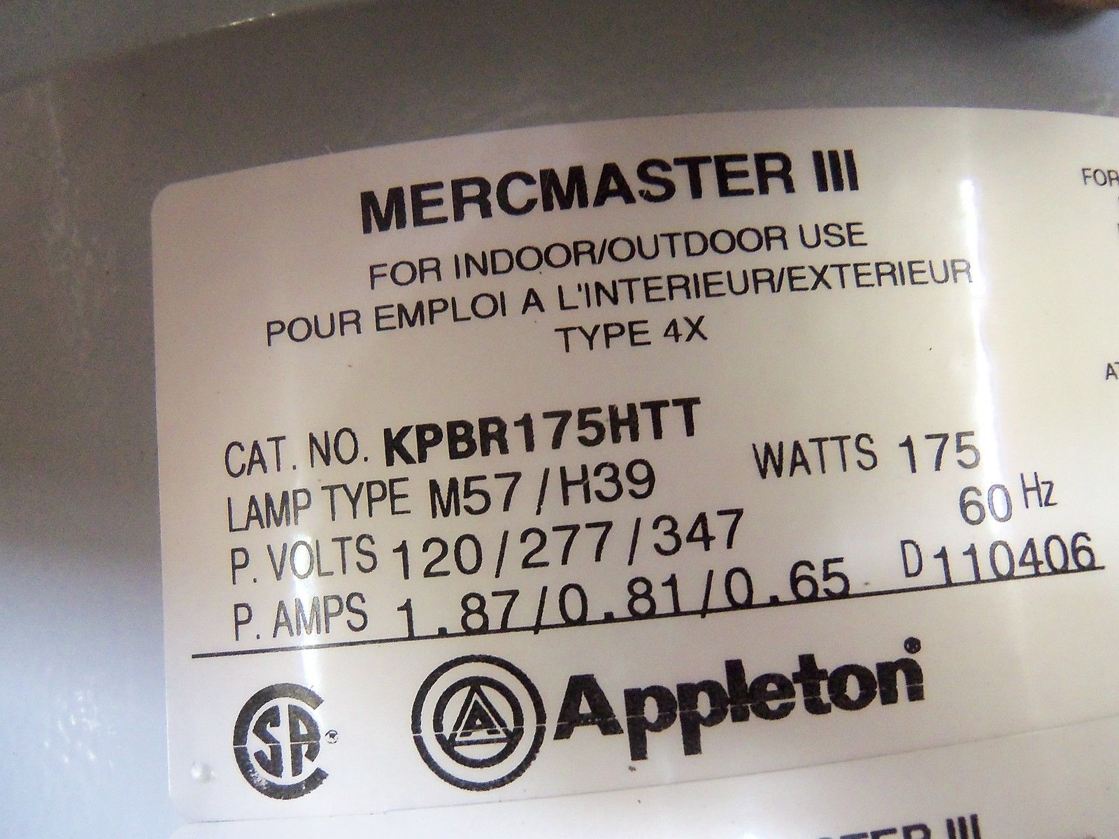 EGS KPBR175HTT *NEW IN BOX*
