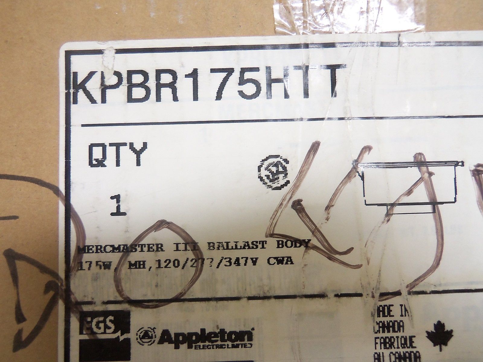 EGS KPBR175HTT *NEW IN BOX*