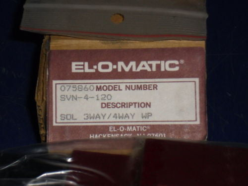 EL-O-MATIC SVN-4-120 VALVE *NEW IN BOX*
