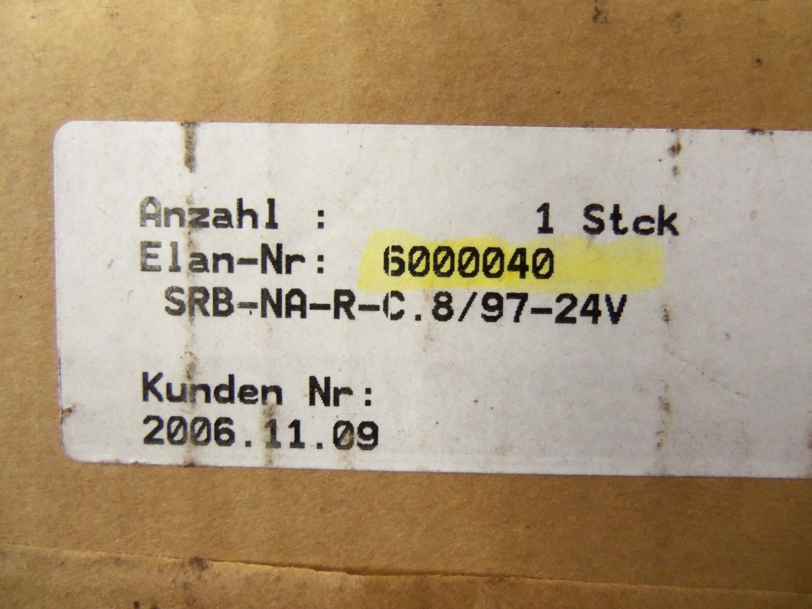 ELAN SRB-NAR-C.8/97-24V *NEW IN BOX*