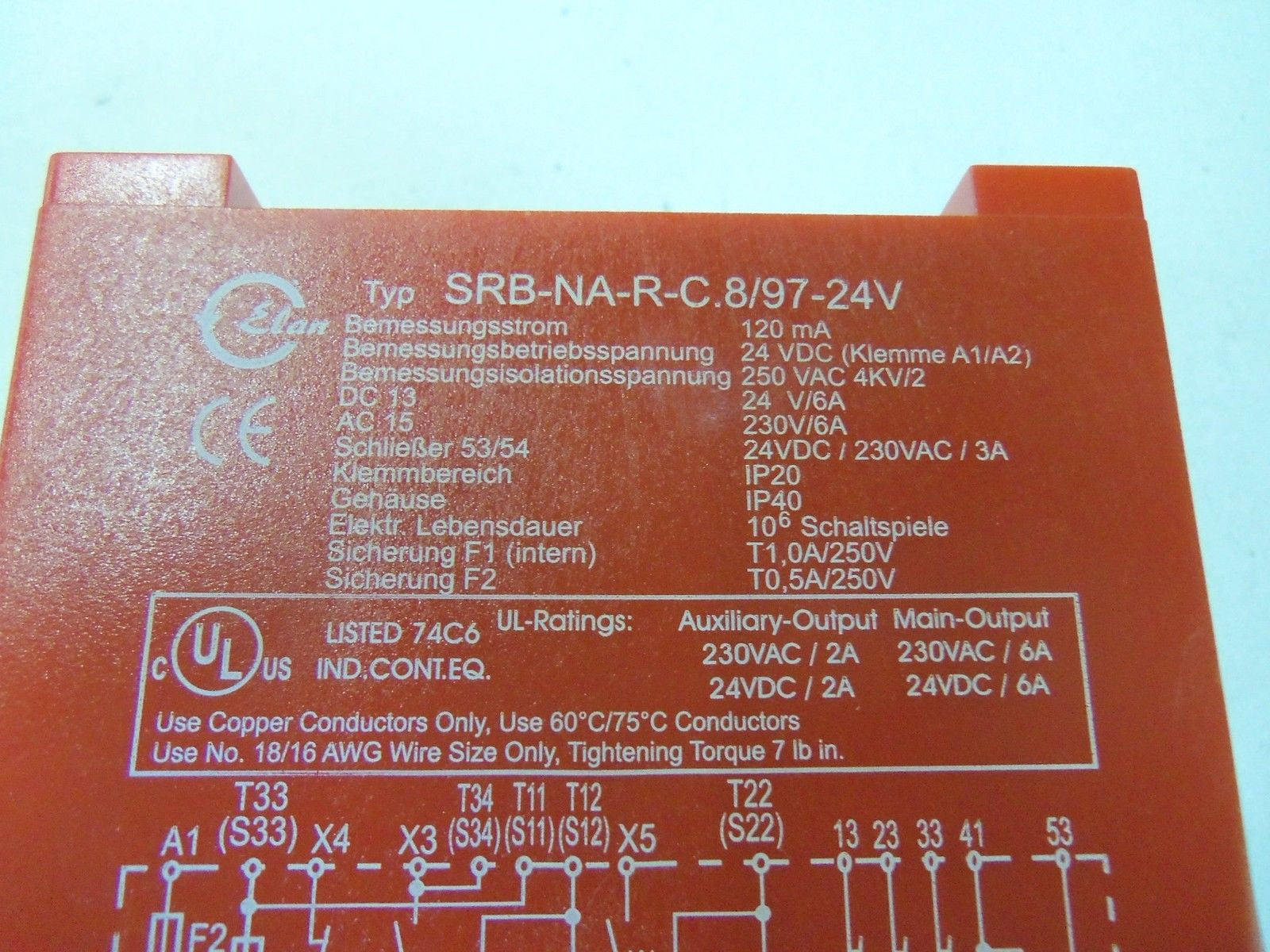 ELAN SRB-NAR-C.8/97-24V *NEW IN BOX*