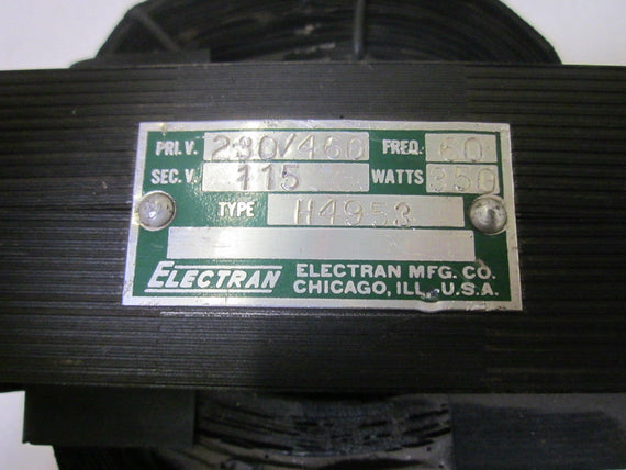 ELECTRAN MFG. CO. H4953 *USED*