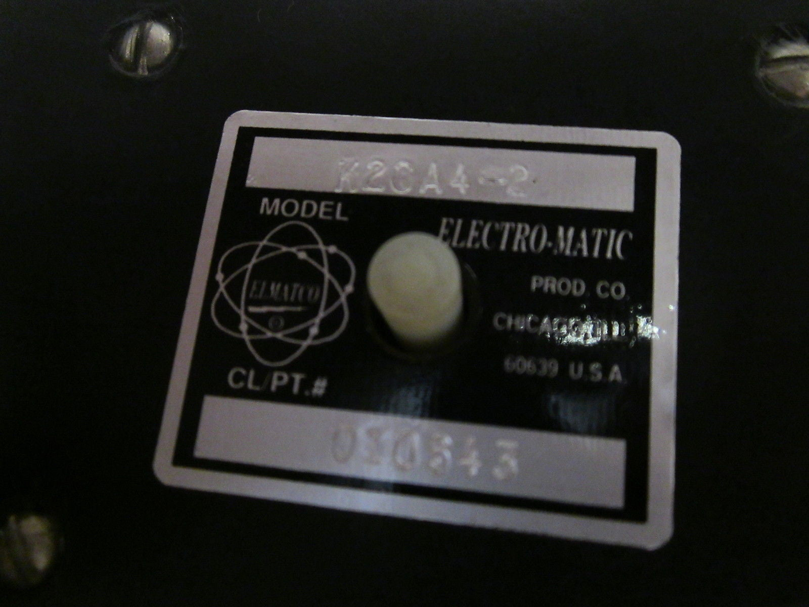 ELECTRO-MATIC K20A4-2 CONTACTOR  *USED*
