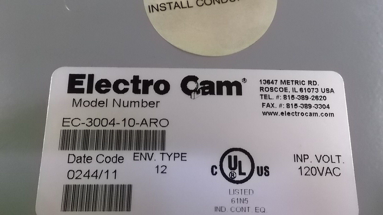 ELECTRO CAM EC-3004-10-ARO LIMIT SWITCH *NEW NO BOX*
