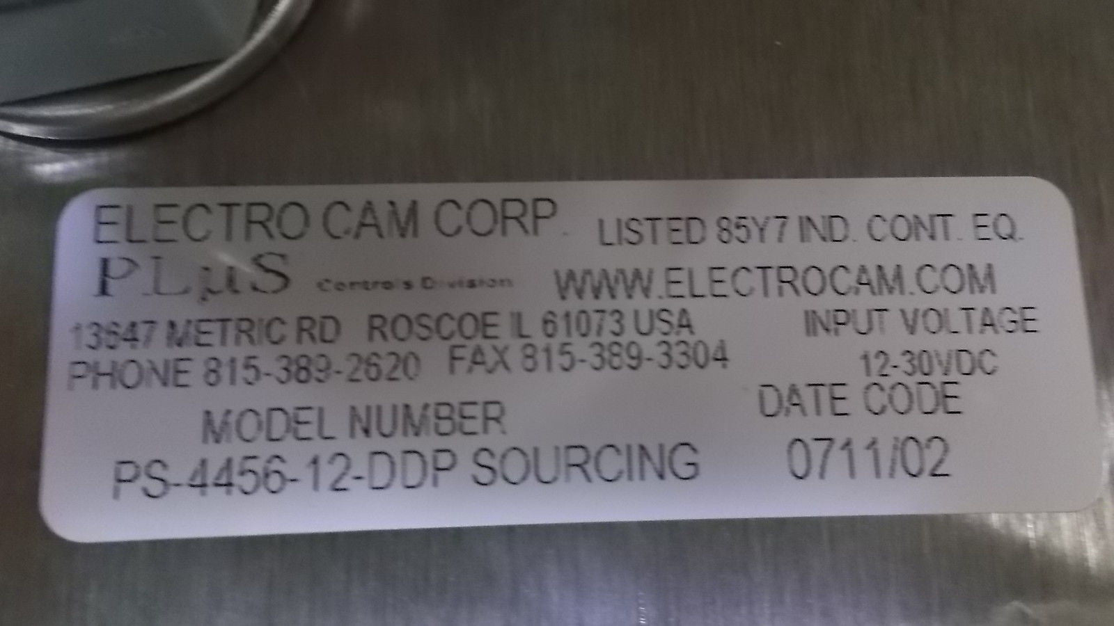 ELECTRO CAM PS-4456-12-DDP ENCODER *NEW IN BOX*
