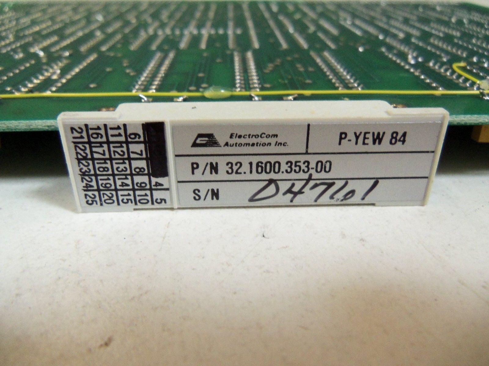 ELECTROCOM AUTOMATION INC. 32.1600.353-00 *NEW IN BOX*