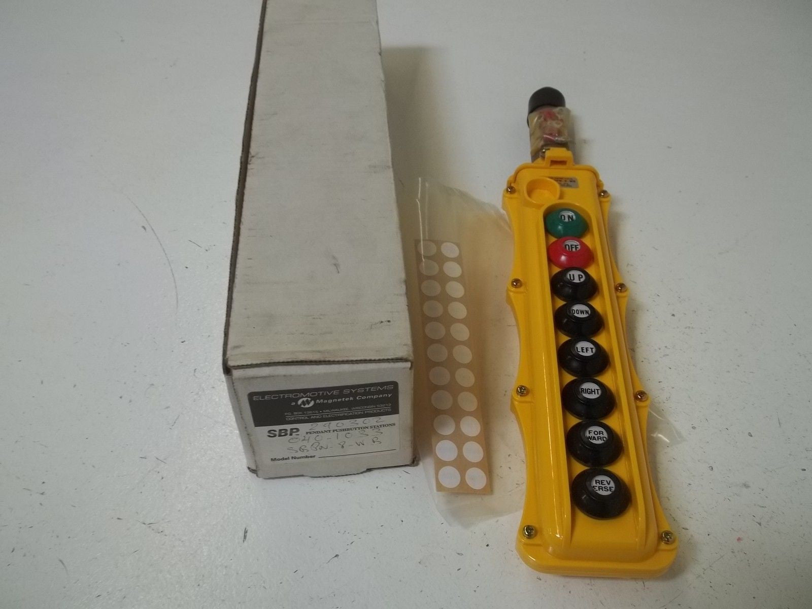 ELECTROMOTIVE SYSTEMS SBPN-8-WB PENDANT STATION 8 BUTTON *NEW IN BOX*