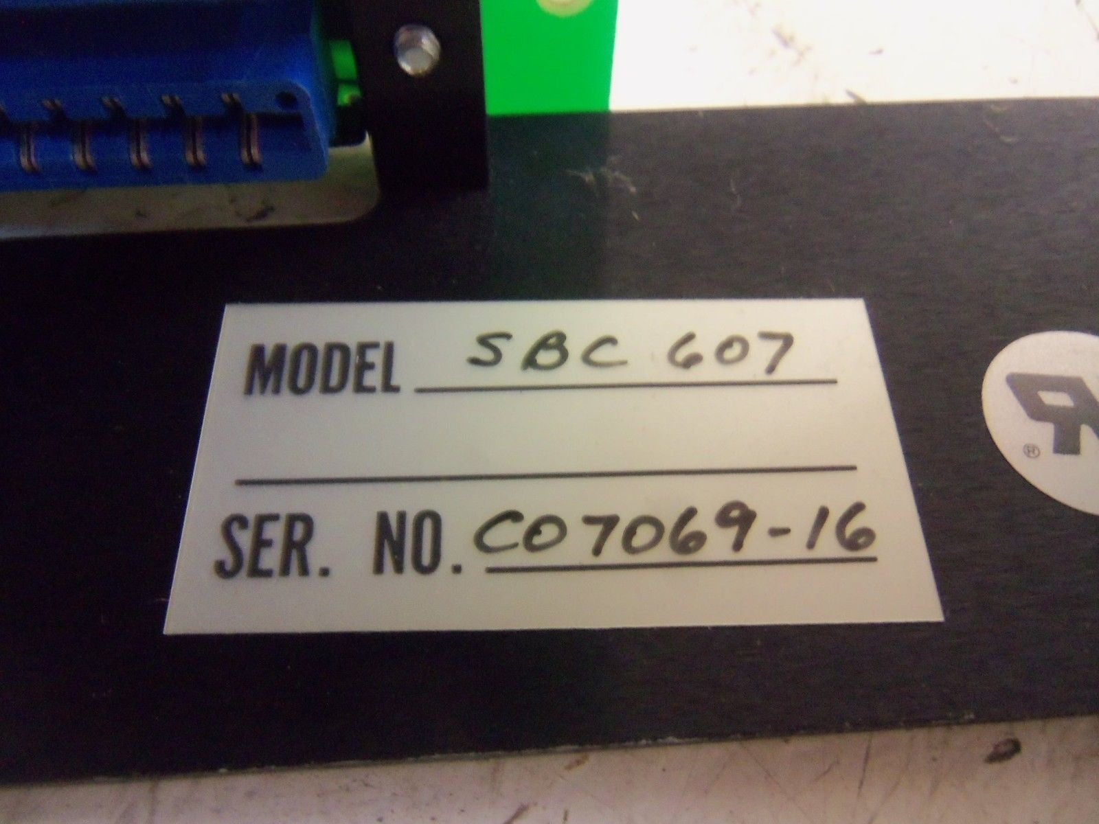 ELECTRONIC SOLUTIONS SBC-607 PC BOARD CHASSIS 7SLOT *USED*