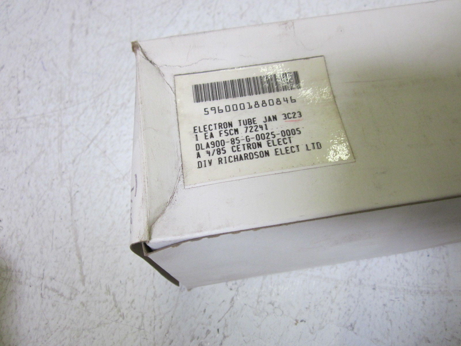 ELECTRON JAN 3C23 TUBE *NEW IN BOX*