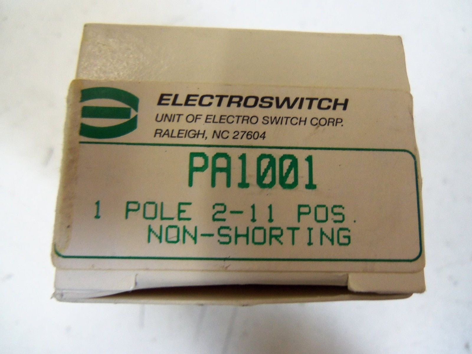 ELECTROSWITCH PA1001 *NEW IN BOX*