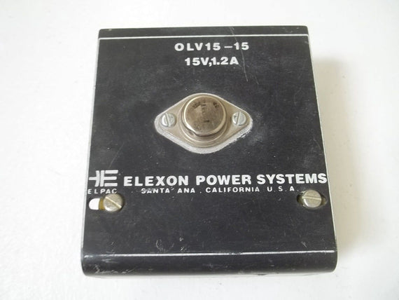 ELEXON POWER SYSTEM OLV15-15 POWER SUPPLY 15V,1.2A *USED*