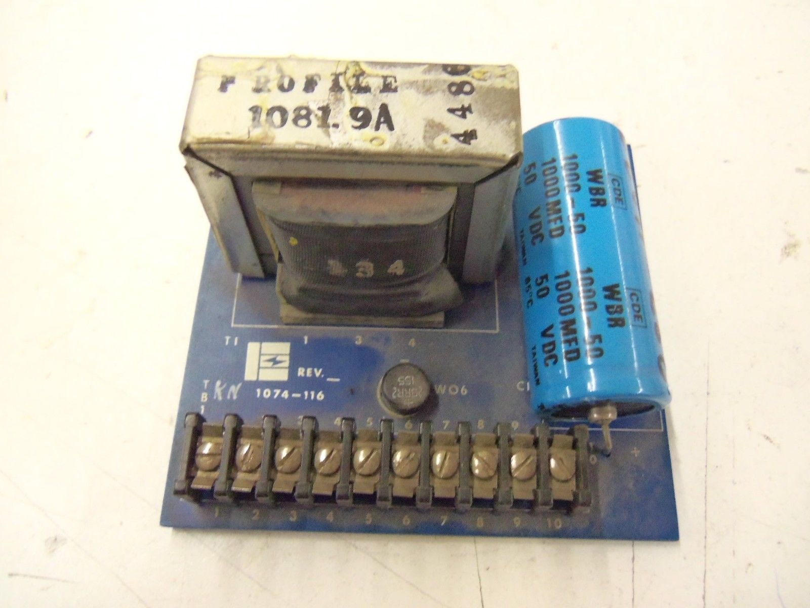 EMERSON 1074-116 LOW VOLTAGE POWER SUPPLY BOARD *USED*