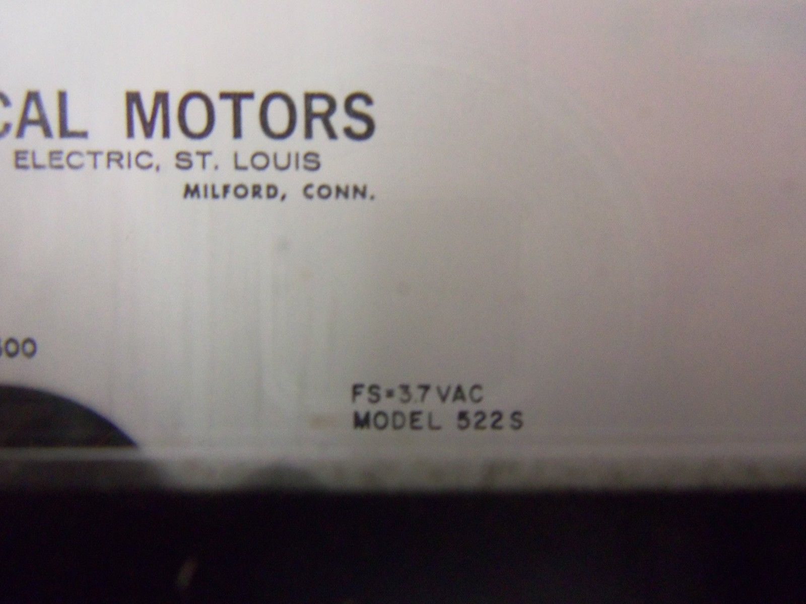 EMERSON 522S ELECTRIC TACHOMETER *NEW NO BOX*