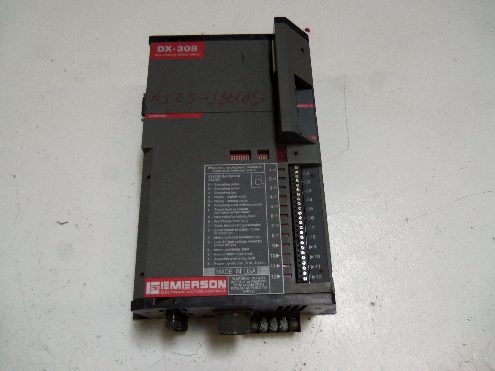 EMERSON 960024-02 SERVO DRIVE DXA-308 *USED*