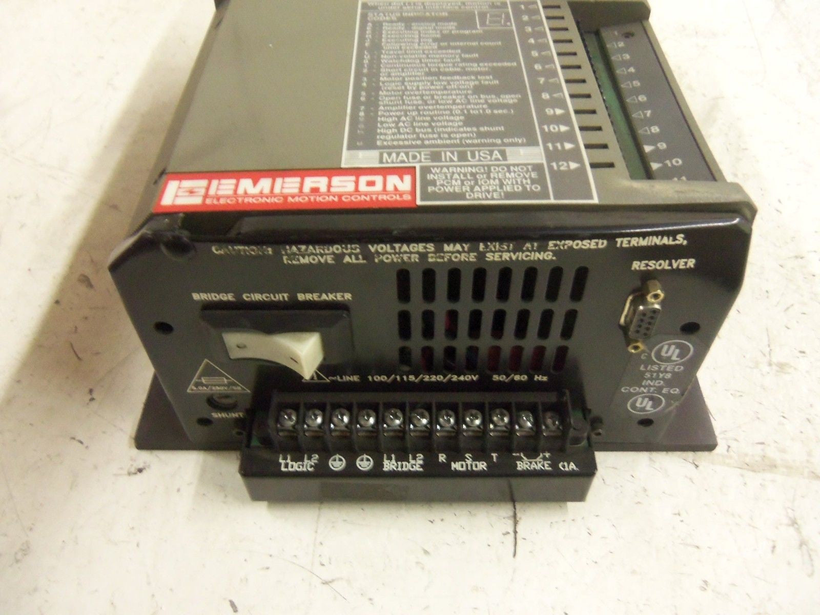 EMERSON FX-316 SERVO DRIVE *USED*