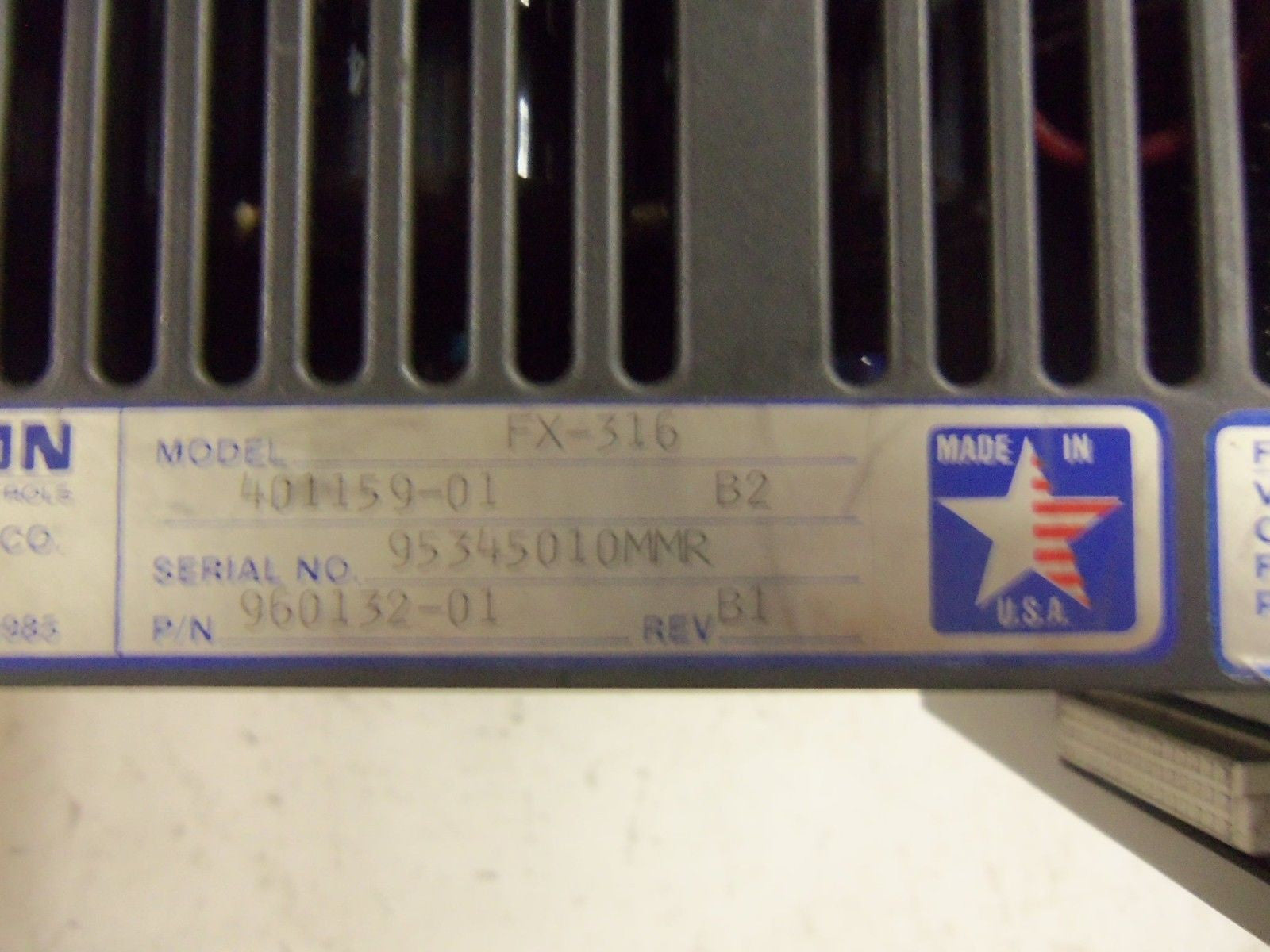 EMERSON FX-316 SERVO DRIVE *USED*