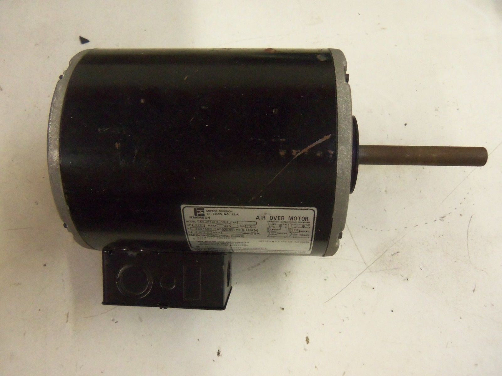 EMERSON K63HXDFK-3912 MOTOR 3/4 HP 1140 RPM *USED*
