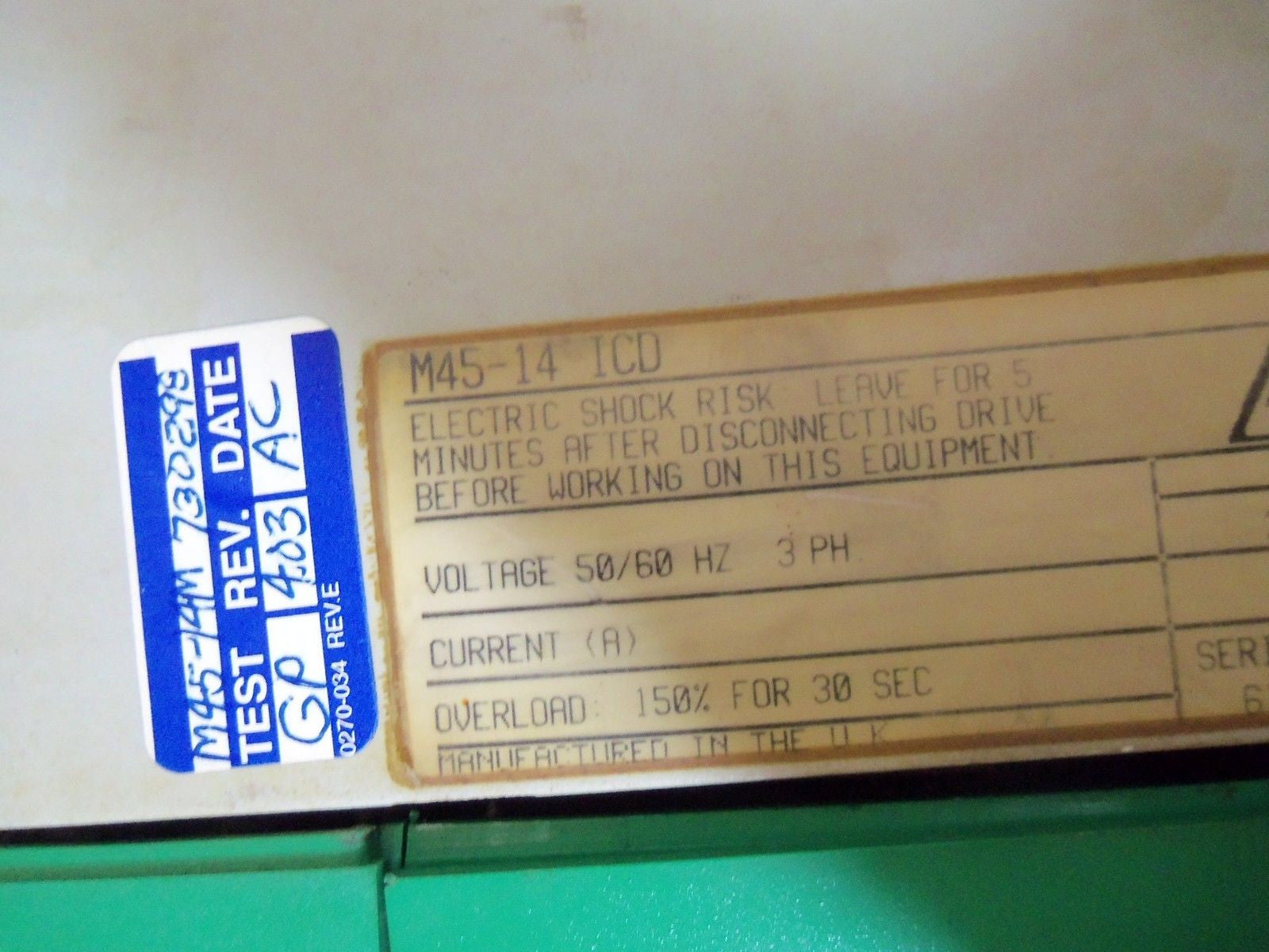 EMERSON M45-14-ICD *USED*