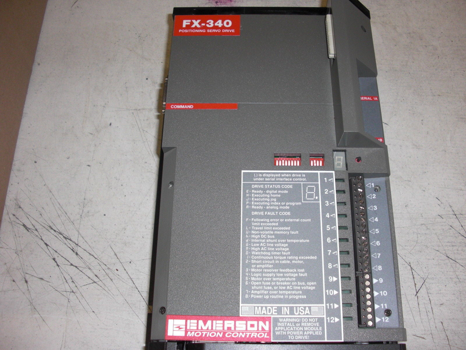 EMERSON MOTION CONTROL FX-340 960133-01 *USED*