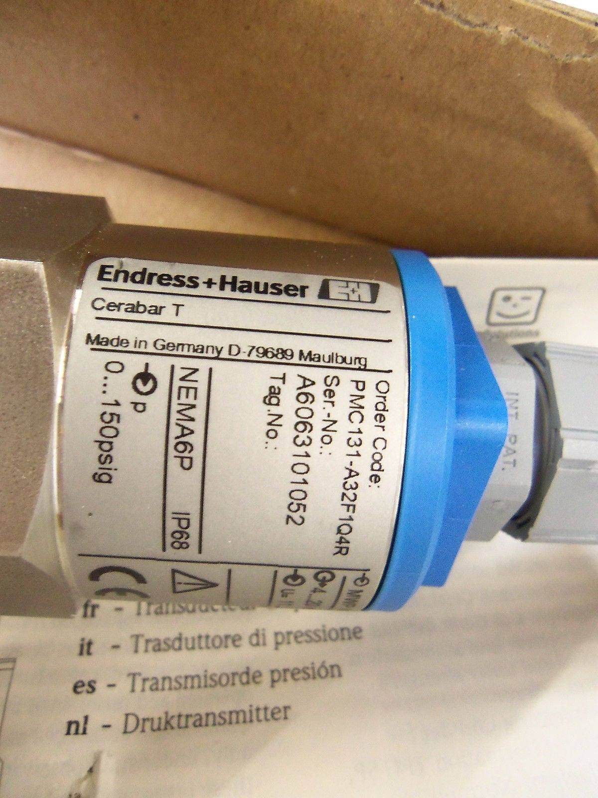 ENDRESS+HAUSER CERABAR T PMC131-A32F1Q4R PRESSURE TRANSDUCER *NEW NO BOX*