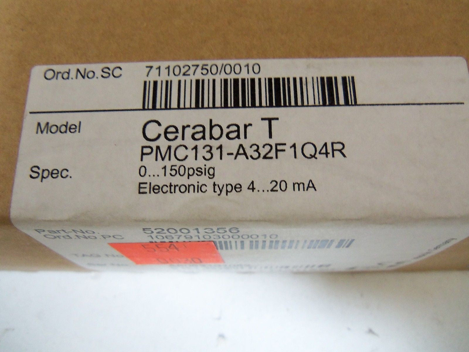 ENDRESS+HAUSER CERABAR T PMC131-A32F1Q4R PRESSURE TRANSDUCER *NEW NO BOX*