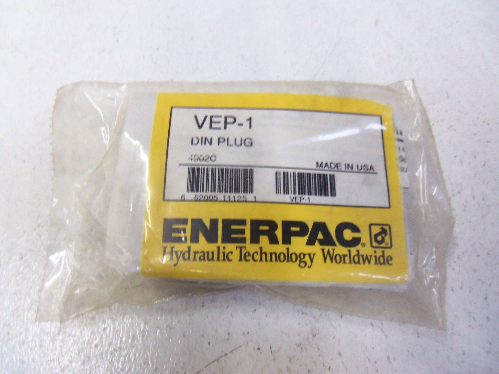 ENERPAC DIN PLUG VEP-1 *NEW IN FACTORY BAG*