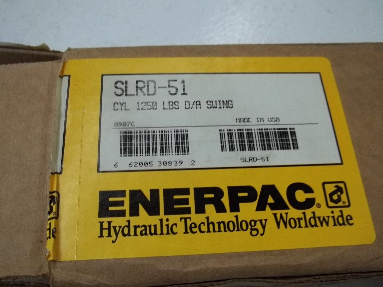 ENERPAC SLRD-51 CYL 1250LBS S/A SWING *NEW IN BOX*