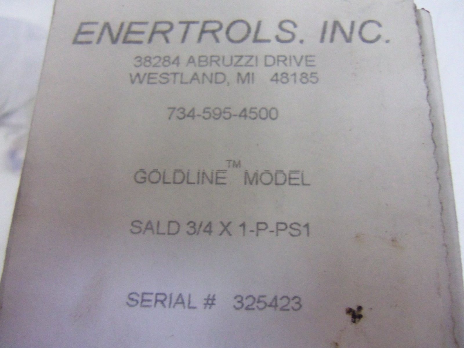 ENERTROLS SALD 3/4 X 1-P-PS1 SHOCK ABSORBER *NEW IN BOX*