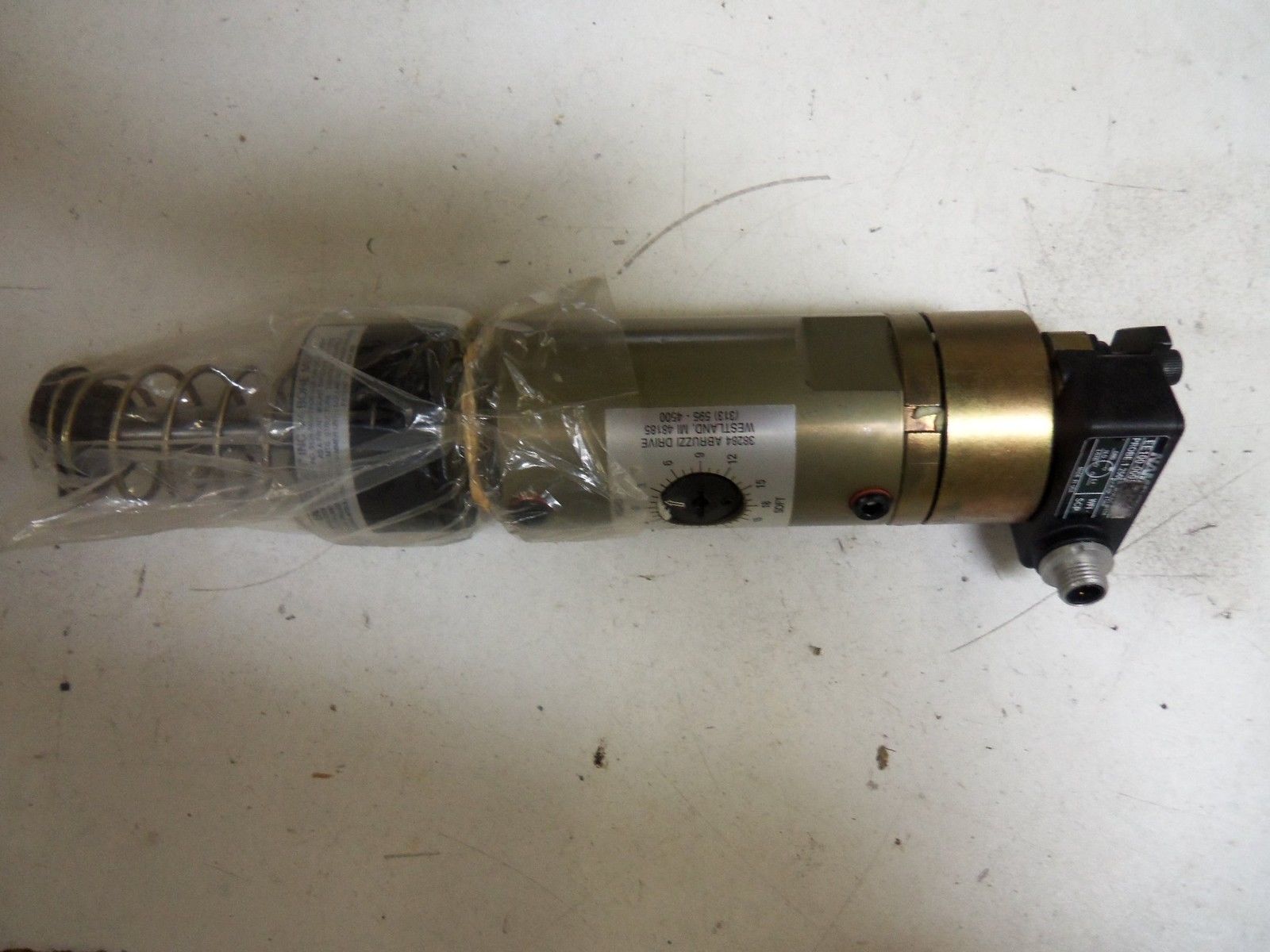 ENERTROLS SALD3/4X3P581 SHOCK ABSORBER w/ NAMCO EE100-00053 PROX SWITCH *USED*