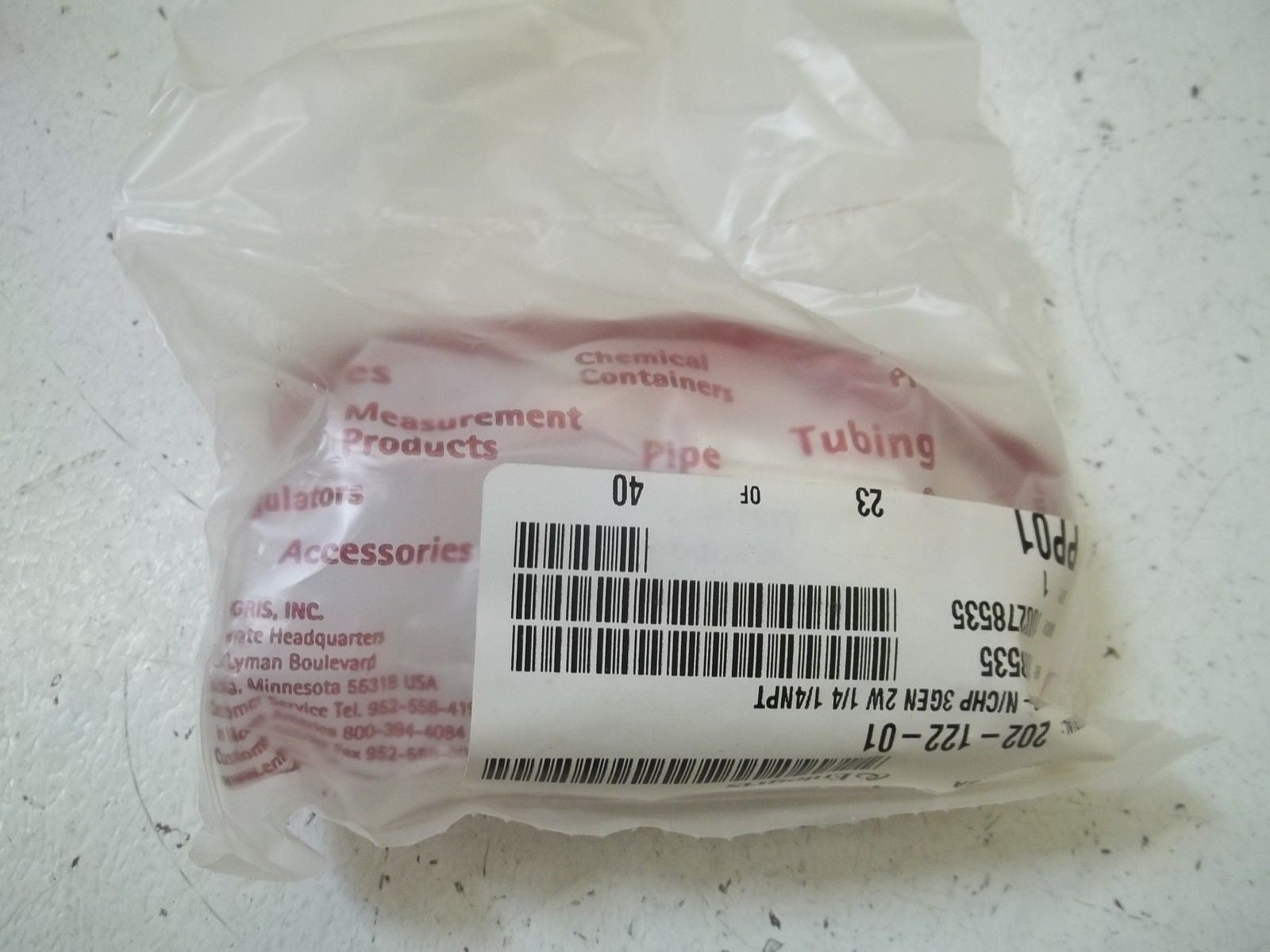 ENTEGRIS 202-122-01 VALVE *NEW IN BOX*