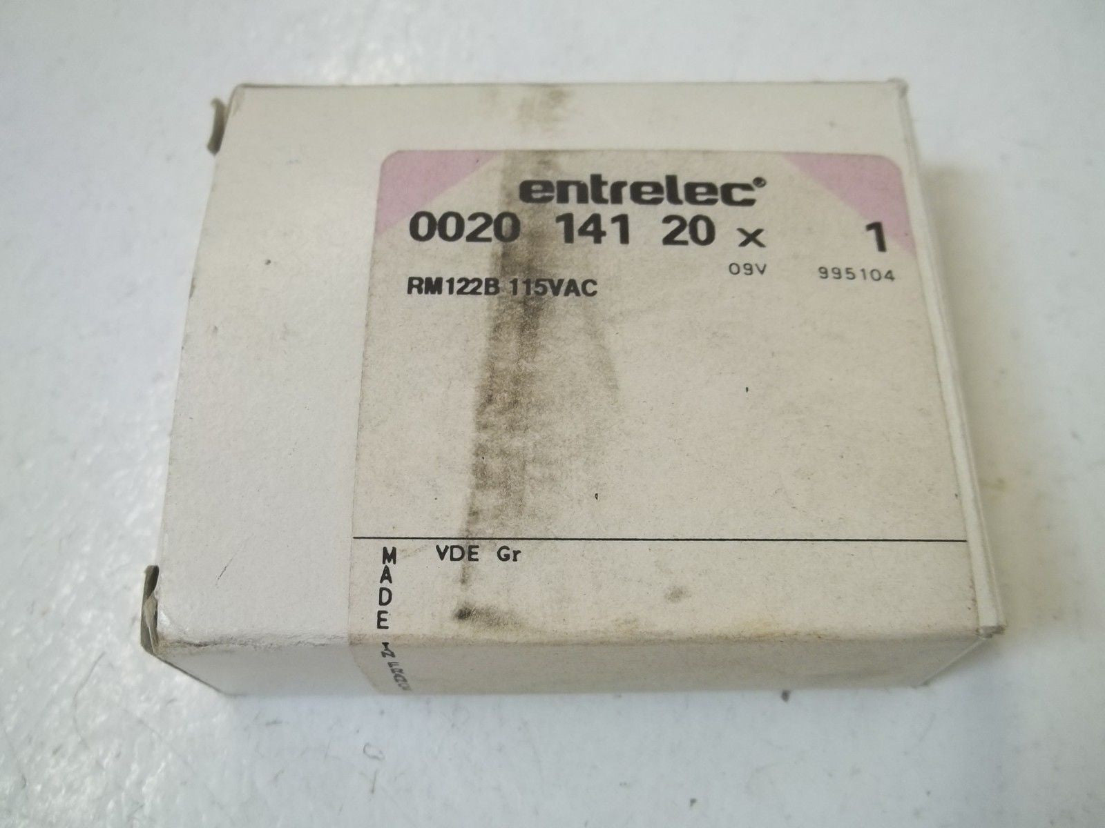 ENTRELEC 20141-20 110VAC *NEW IN BOX*