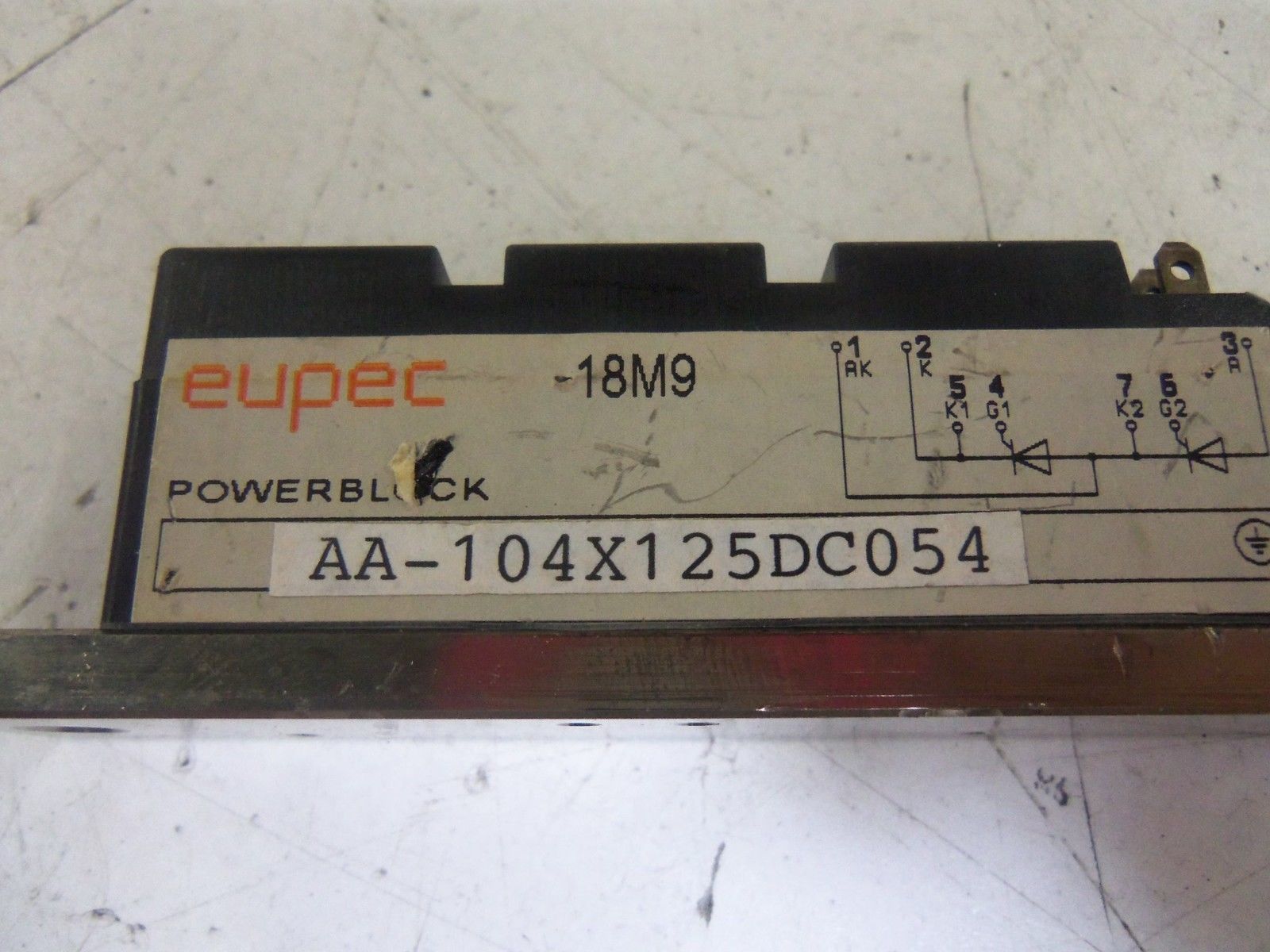 EUPEC AA-104X125DC054 POWER BLOCK *USED*